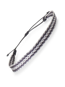  Men's Surfer Bracelet | Beach Bracelet | Grey and White