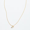 Arrow and Heart Opal Pendant Necklace