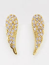 Gold Dipped Cupid Wing Earrings