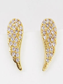  Gold Dipped Cupid Wing Earrings