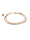 Growth & Inspiration 2mm Layered Healing Bracelet (Gold)