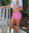Vintage Abercrombie Pink Plaid Trouser Shorts