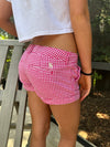 Vintage Abercrombie Pink Plaid Trouser Shorts