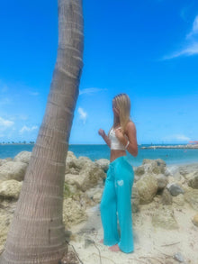  Victoria's Secret Vintage Aqua Lounge Pants