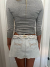 Vintage Abercrombie & Fitch Blue Mini Skirt