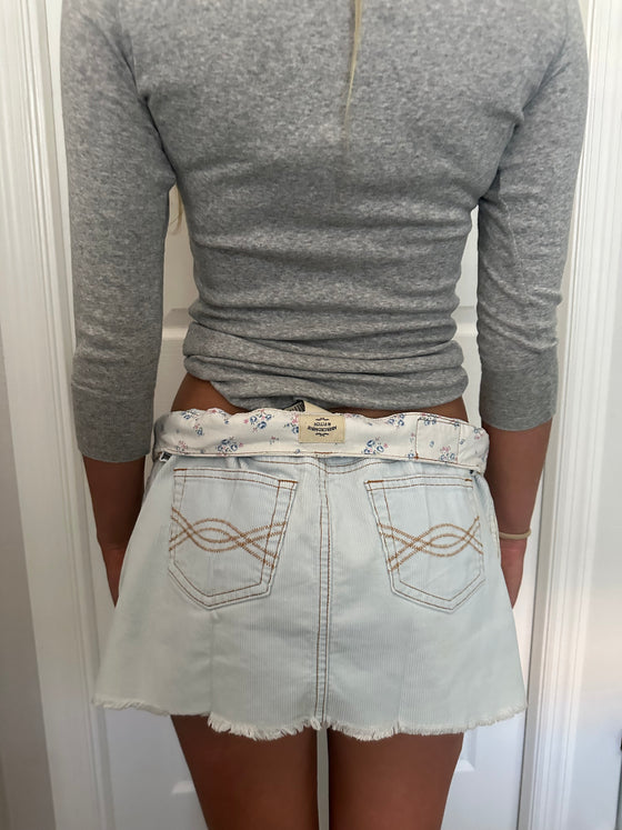 Vintage Abercrombie & Fitch Blue Mini Skirt