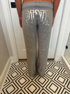 Vintage Victoria's Secret Grey Sparkle Heart Pant