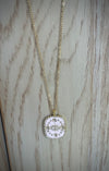 Double Side Amulet- Steel Necklace