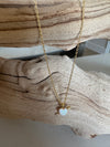Arrow and Heart Opal Pendant Necklace