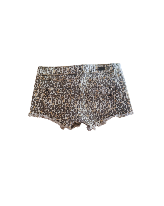 Vintage Low Rise Leopard Shorts