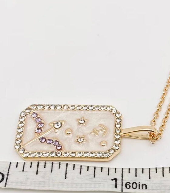 Sagittarius- Astrological, Zodiac Necklace
